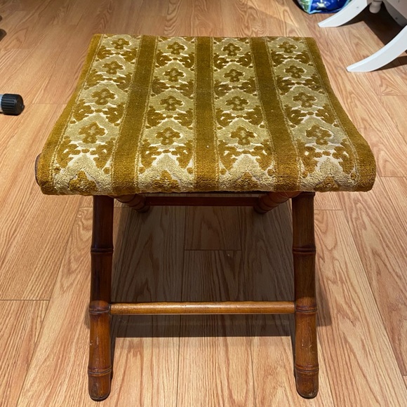 1930’s vintage folding bamboo stool. - Picture 3 of 6
